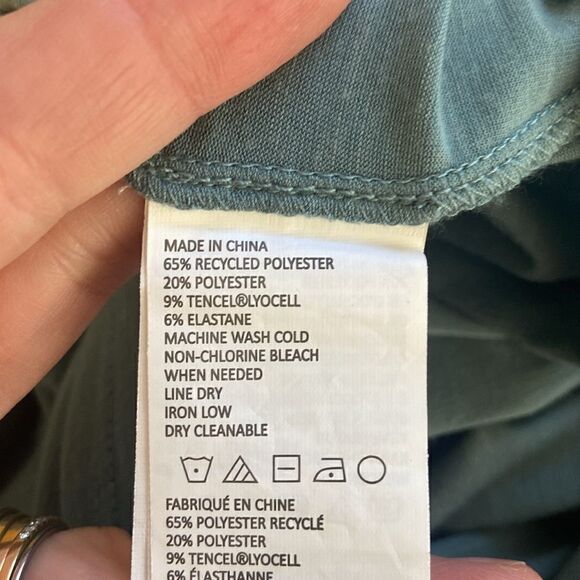 Prana Dusty Blue Women's Lightweight Short Sleeve Everett Top Size Medium - Picture 7 of 8